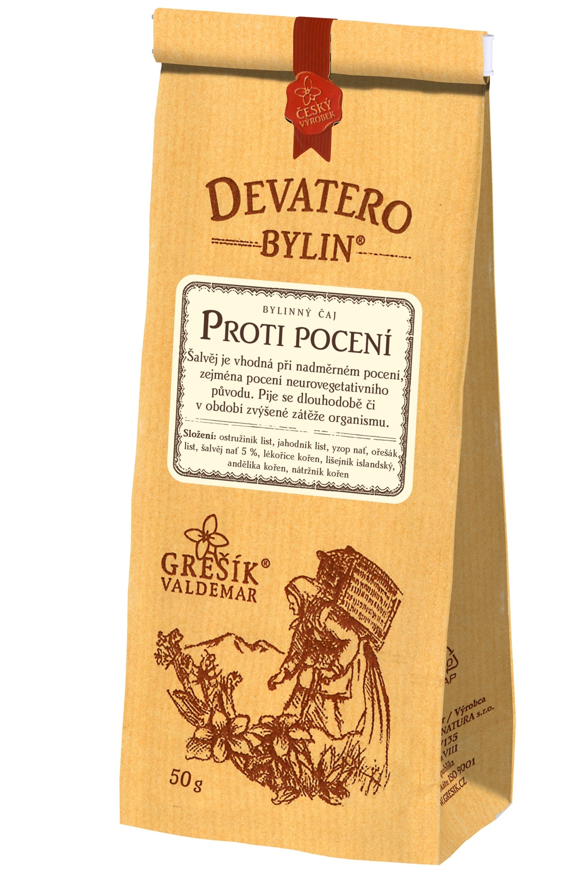 PROTI POTENIU (zabraňuje nadmernému poteniu)